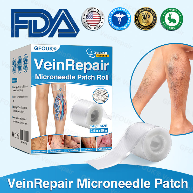 🇺🇸🏅🌱HERB & VITAL Official Store -  VeinRepair Microneedle Patch Roll⚡Instant Relief, Long-Term Results