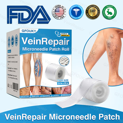 🇺🇸🏅🌱HERB & VITAL Official Store -  VeinRepair Microneedle Patch Roll⚡Instant Relief, Long-Term Results