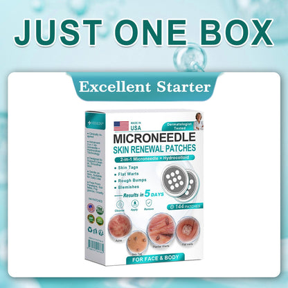 HERB & VITAL Official Store -  2-in-1 Microneedle & Hydrocolloid Patch👨‍⚕️ | Removes raised moles, acne, flat warts, and skin tags | Helps improve wrinkles, scars, and blemishes | Invisible patches for face and body