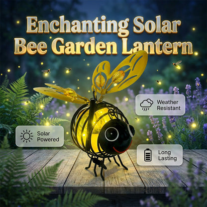 🔥 Limited-Time 50% OFF | Hanging Solar Bee Light – Warm Amber Glow for Garden Nights 🐝✨